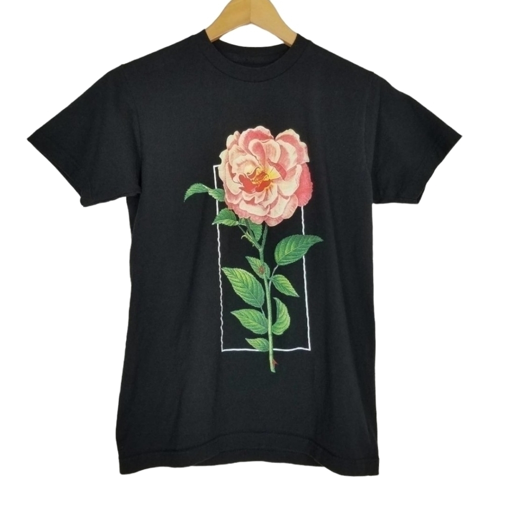 Shawn Mendes The Tour 2019 Rose Black Tee Shirt